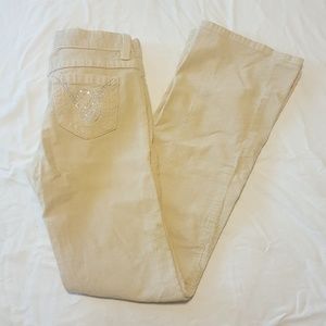 bebe tan corduroy pants size 28